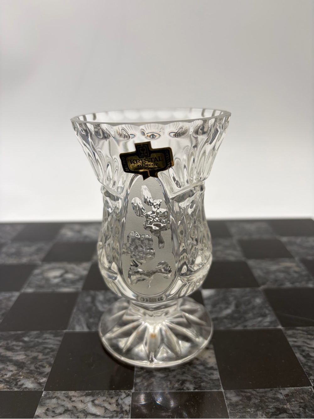 Vintage Kristal Zajecar Yugoslavia 24% Lead Crystal Vase